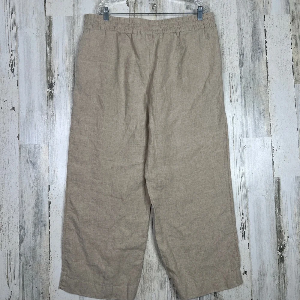 Tommy Bahama 100% Linen Pants Women's Size XL Pull-on Light Academia Lagenlook